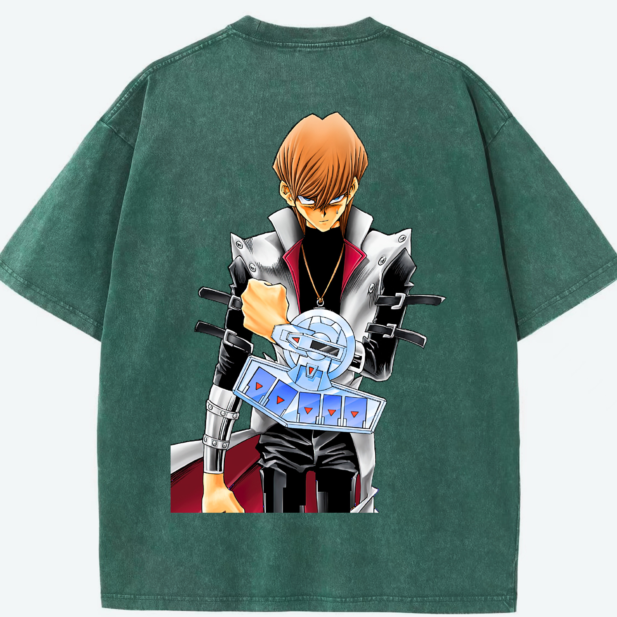 （画像用） 遊☆戯☆王 Yu-Gi-Oh! 綿100% ヴィンテージ風 半袖Tシャツ（背面プリント）